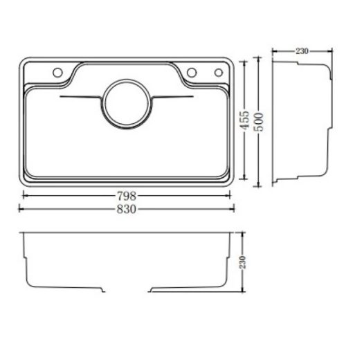Chậu rửa bát 1 hố Nobinox LIKEN NL792D 6 kich thuoc chau rua bat nobinox liken nl792d