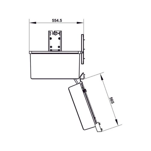 Kích thước tủ đồ khô Hafele 504.68.385