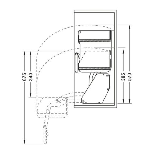 Lắp đặt kệ nâng hạ gia vị Hafele iMove 800mm – 2 tầng 504.68.377