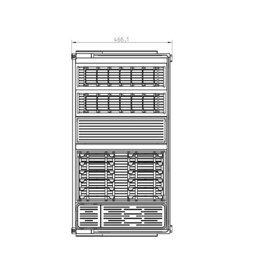 Rổ đựng bát đĩa Hafele 545.14.305 4 Lắp đặt rổ đựng bát đĩa Hafele 545.14.305
