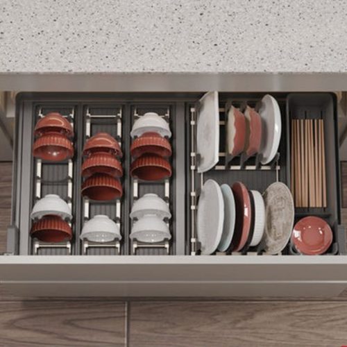 Rổ đựng bát đĩa Hafele 545.14.311 5 Ảnh thực tế rổ đựng bát đĩa Hafele 545.14.311