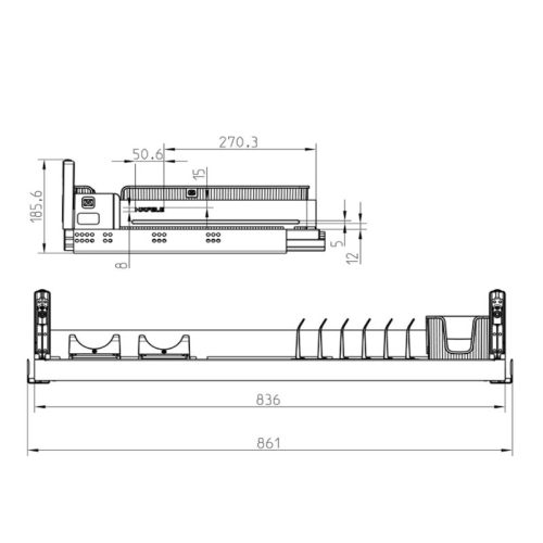Rổ đựng bát đĩa Hafele 545.14.309 5 Kích thước rổ đựng bát đĩa Hafele 545.14.309