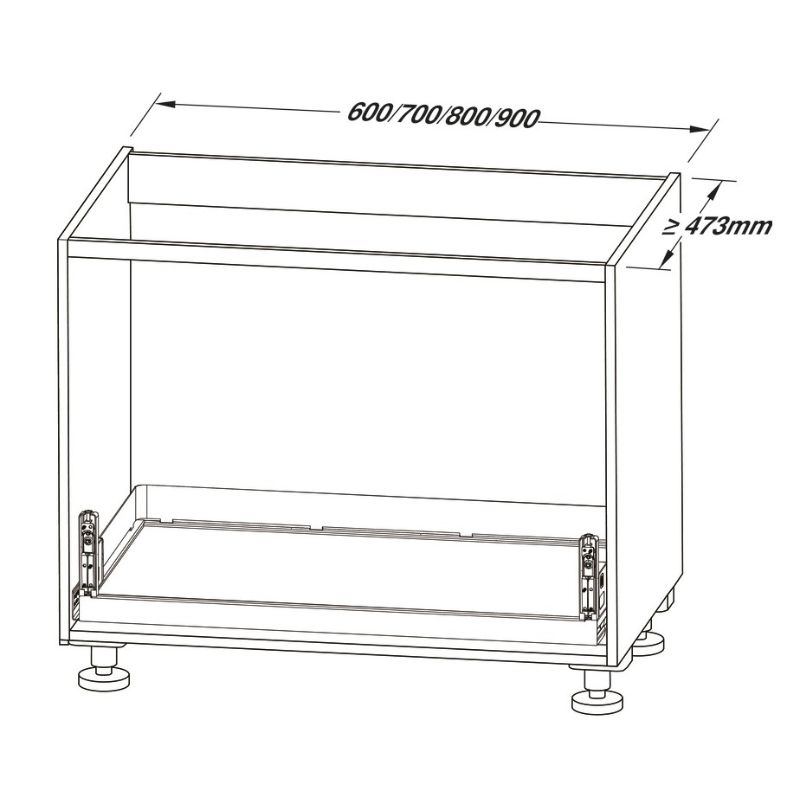Kích thước rổ đựng xoong nồi Hafele 545.14.306 Kích thước rổ đựng xoong nồi Hafele 545.14.306