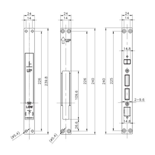 Khoá điện tử Hafele 912.21.046 7 Khoan khoá điện tử Hafele 912.21.046