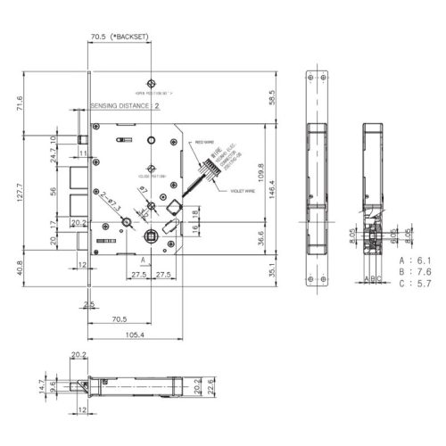 Khoá điện tử Hafele 912.21.046 6 Lắp đặt khoá điện tử Hafele 912.21.046