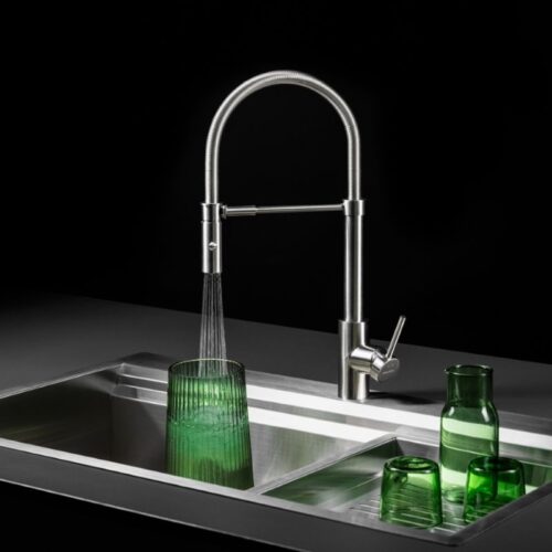 Vòi rửa chén Malloca LuxSteel K088CS 3 anh voi rua chen malloca luxsteel k088cs