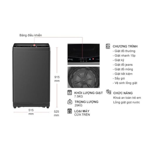 kich thuoc may giat casper 7 5 kg wt 75ng1 cua tren