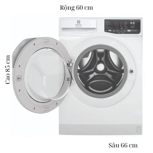 kich thuoc may giat electrolux inverter 9 kg ewf9025dqwb cua truoc