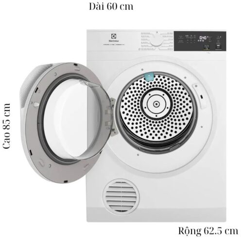 kich thuoc may say thong hoi electrolux 9 kg eds904h3wc