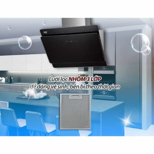 Máy hút mùi Lorca TA 6779C-90 cm 4 luoi loc may hut mui lorca ta 6779c 90