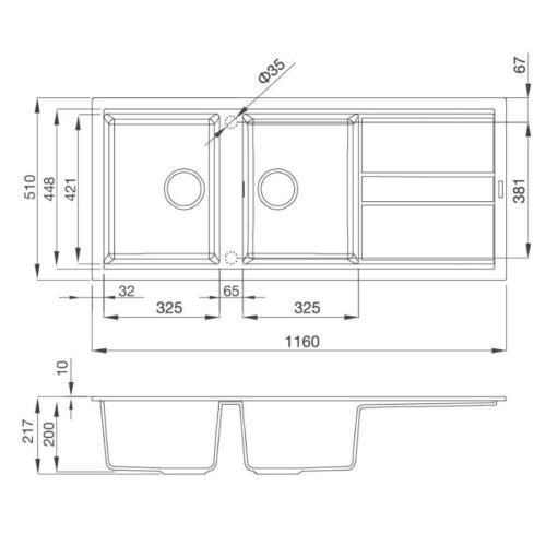 thong so chau rua chen malloca black k50086
