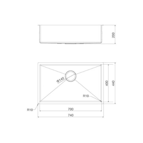 Chậu rửa chén Malloca MS6074 3 thong so chau rua chen malloca ms6074