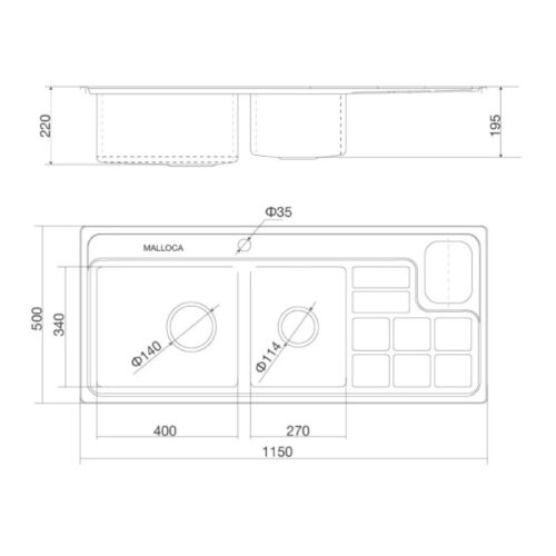 thong so chau rua chen malloca ms8817n