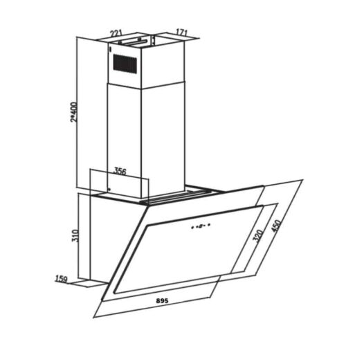 Máy hút mùi Lorca TA 6779C-90 cm 5 thong so may hut mui lorca ta 6779c 90