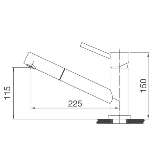 Vòi rửa chén Malloca K110SS 5 thong so voi rua chen malloca k110ss