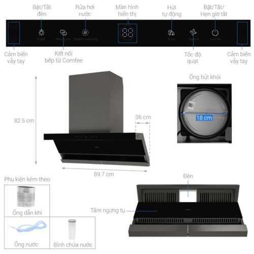 kich thuoc may hut mui comfee ch 90wj07b