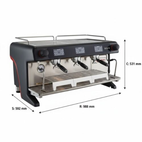 Máy pha cà phê Cimbali M40 DT3 6 kich thuoc may pha ca phe cimbali m40 dt3